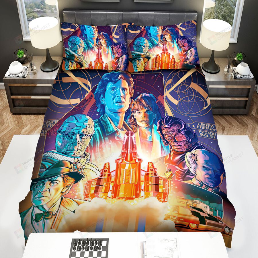 The Last Starfighter (1984) Movie Laser Energy Photor Bolts Bed Sheets Spread Comforter Duvet Cover Bedding Sets