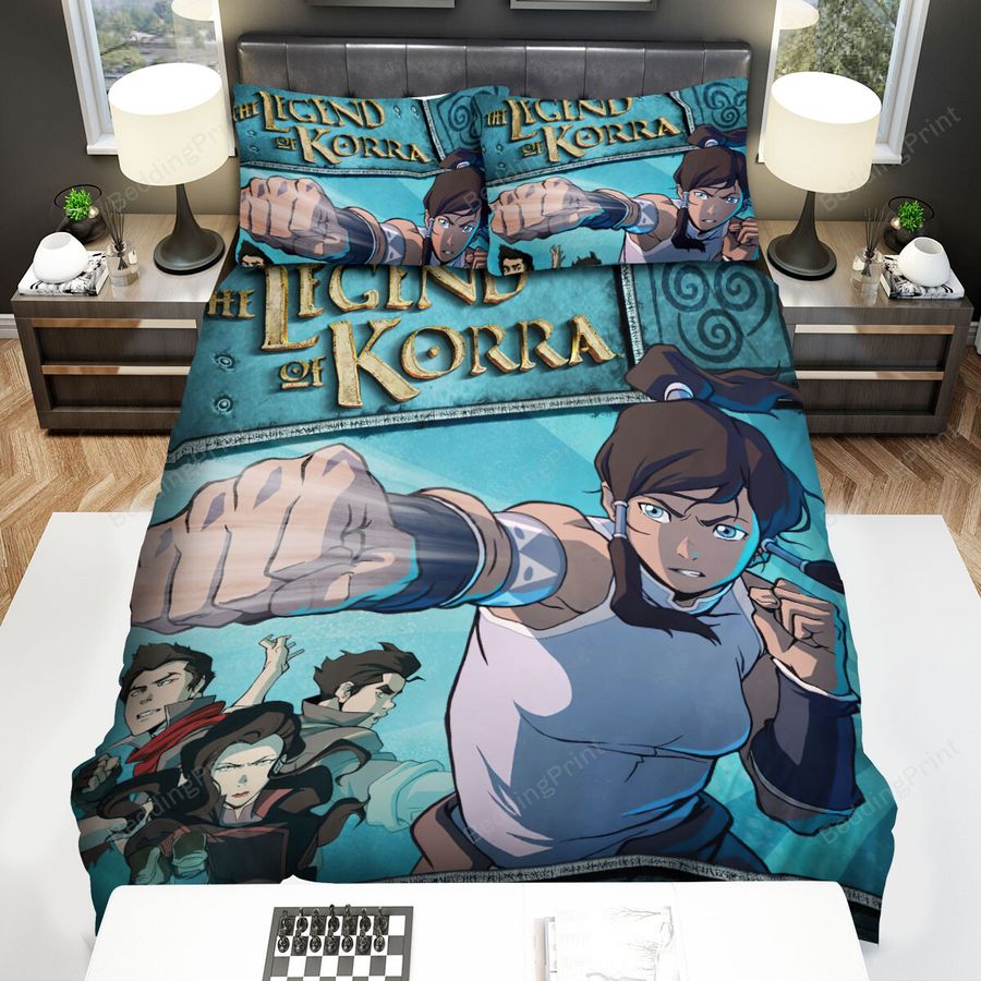 The Legend Of Korra (2012–2014) The Last Airbender Tv Series Movie Poster Bed Sheets Spread Comforter Duvet Cover Bedding Sets