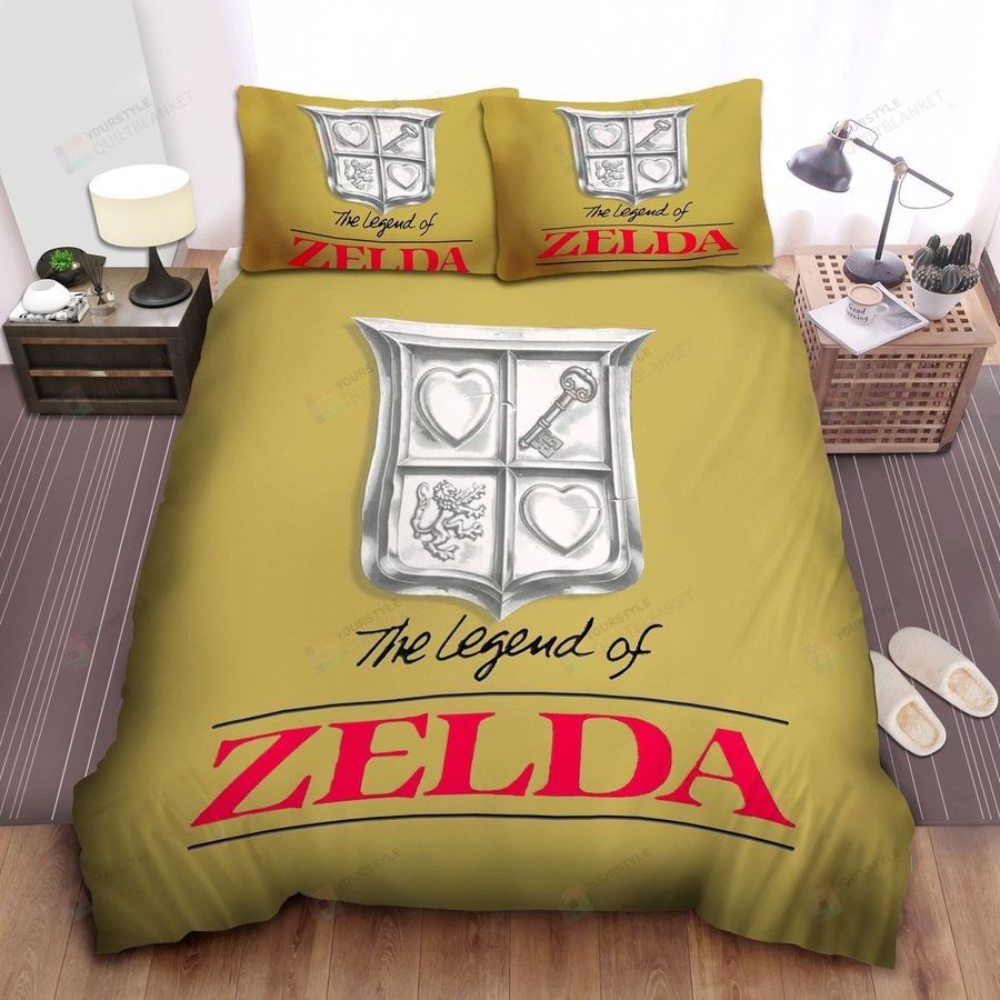The Legend Of Zelda Silver Symbol Bed Sheets Spread Comforter Duvet Cover Bedding Sets