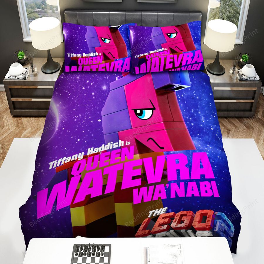 The Lego Movie 2 The Second Part (2019) Queen Watevra Wa'nabi Bed Sheets Spread Comforter Duvet Cover Bedding Sets