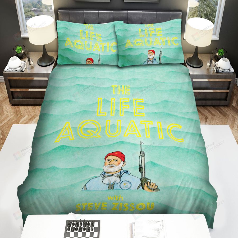 The Life Aquatic With Steve Zissou (2004) Movie The Criterion Collection Bed Sheets Spread Comforter Duvet Cover Bedding Sets