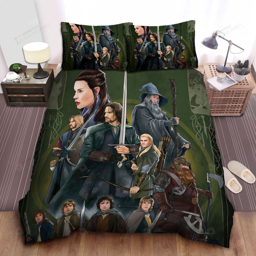 The Lord Of The Ring, Tauriel And The Fellowship Bed Sheets Spread Comforter Duvet Cover Bedding Sets