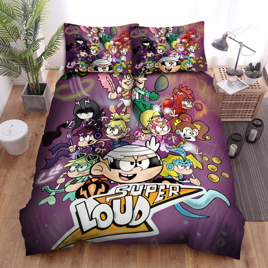 The Loud House The Super Loud Bed Sheets Spread Duvet Cover Bedding Sets