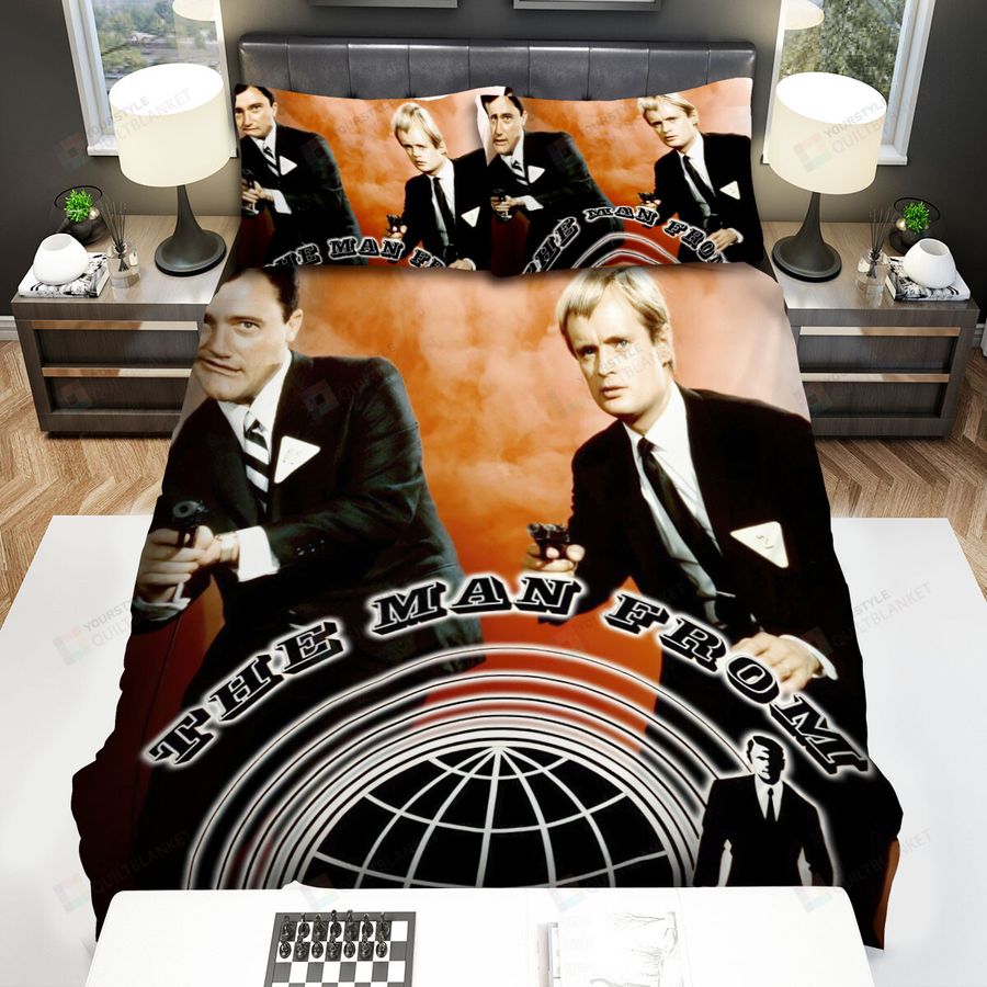 The Man From U.N.C.L.E Black Suit Bed Sheets Spread Comforter Duvet Cover Bedding Sets