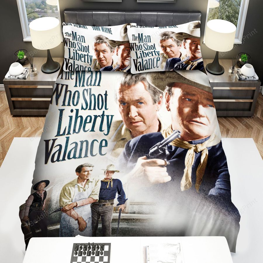 The Man Who Shot Liberty Valance (1962) The John Wayne Collection Bed Sheets Spread Comforter Duvet Cover Bedding Sets