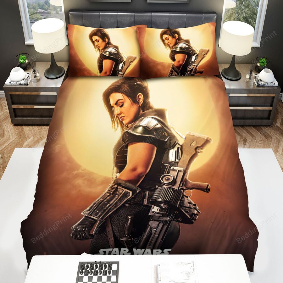 The Mandalorian (2019) Cara Dune Movie Poster Ver 2 Bed Sheets Spread Comforter Duvet Cover Bedding Sets