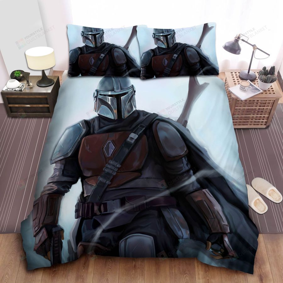 The Mandalorian Graphic Painting Bed Sheets Spread Comforter Duvet Cover Bedding Sets