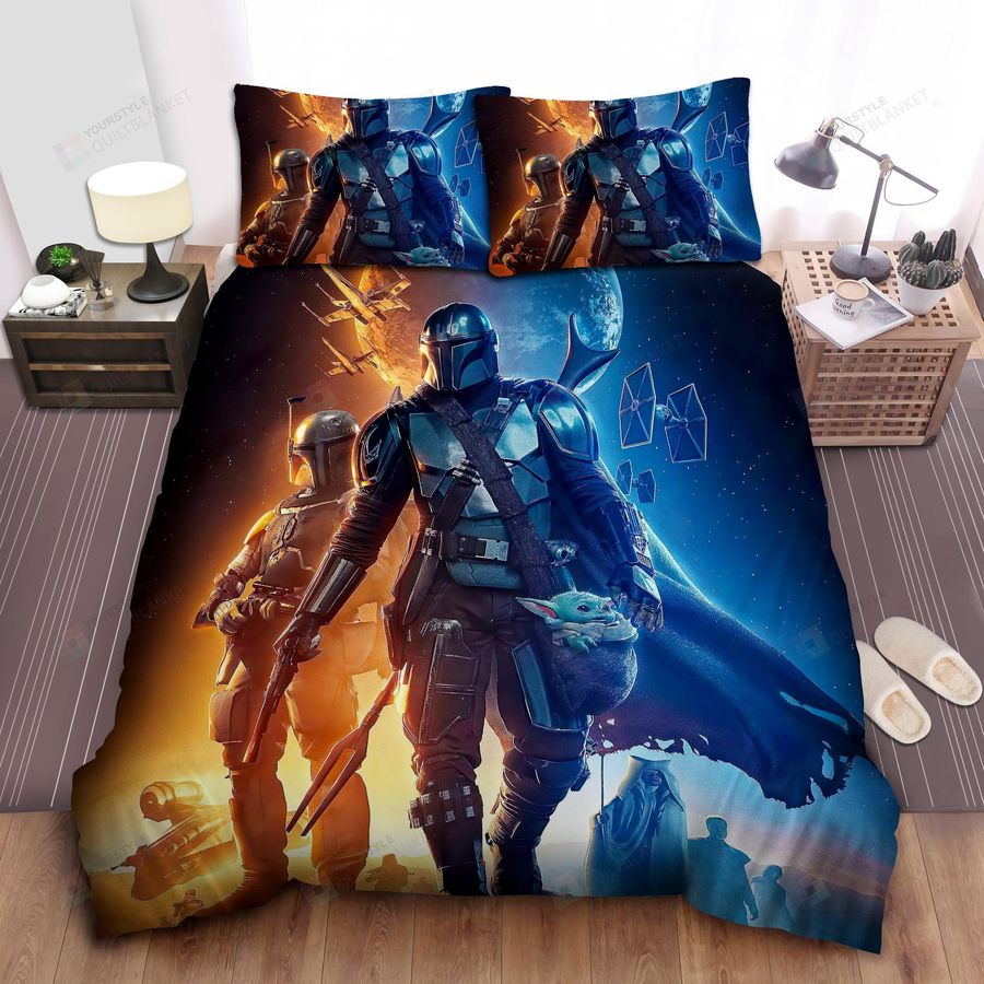 The Mandalorian Series Poster Bed Sheets Spread Comforter Duvet Cover Bedding Sets