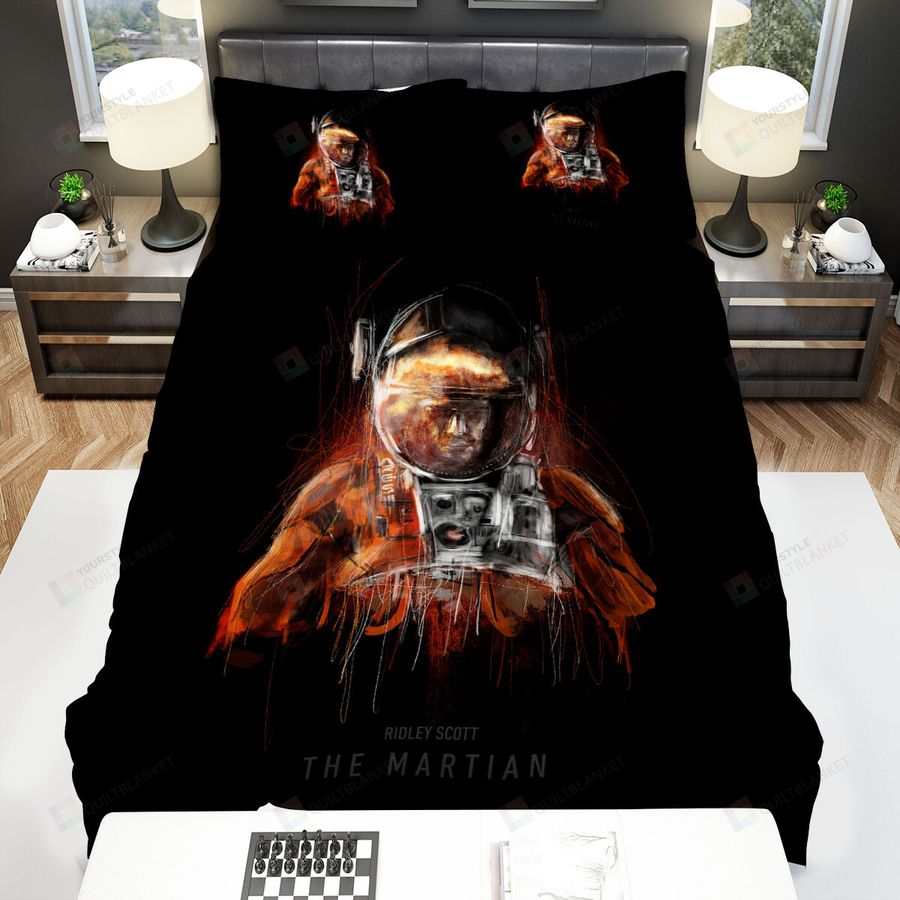 The Martian Ridley Scott Poster Bed Sheets Spread Comforter Duvet Cover Bedding Sets