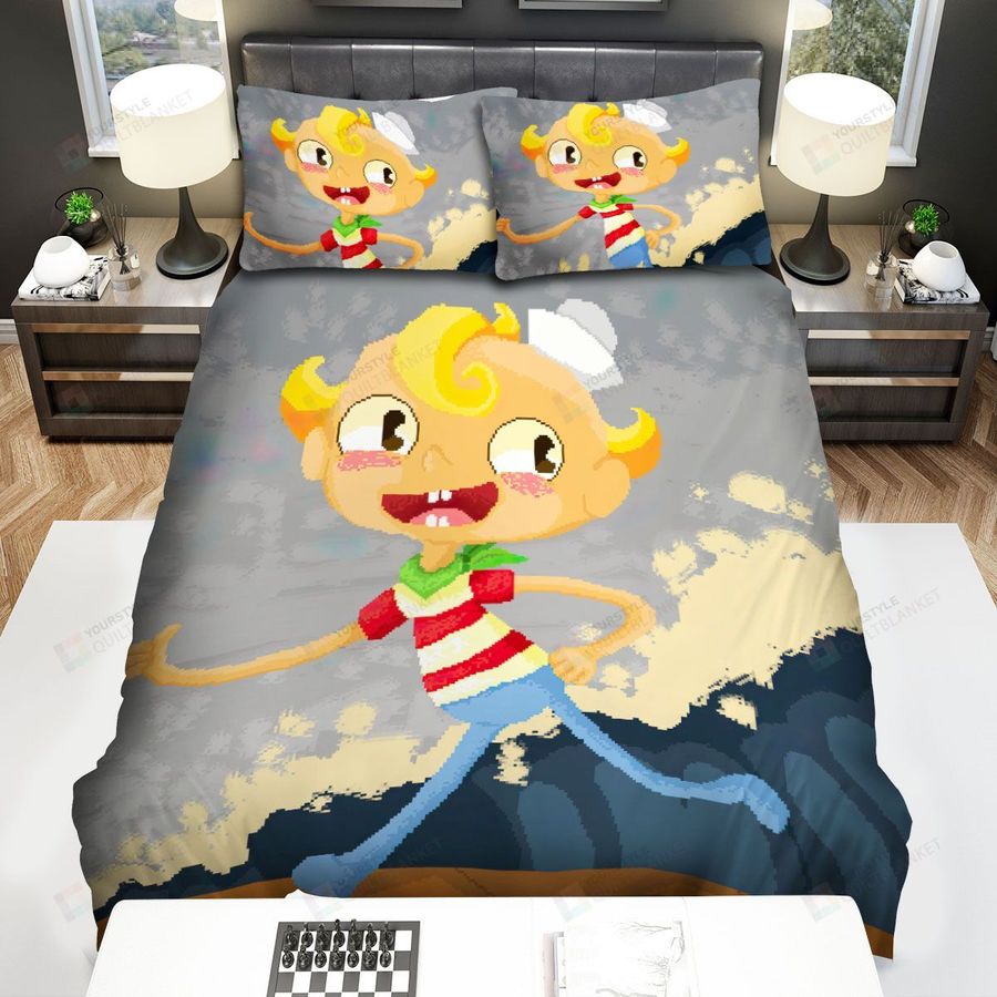 The Marvelous Misadventures Of Flapjack Running On The Beach Bed Sheets Spread Duvet Cover Bedding Sets