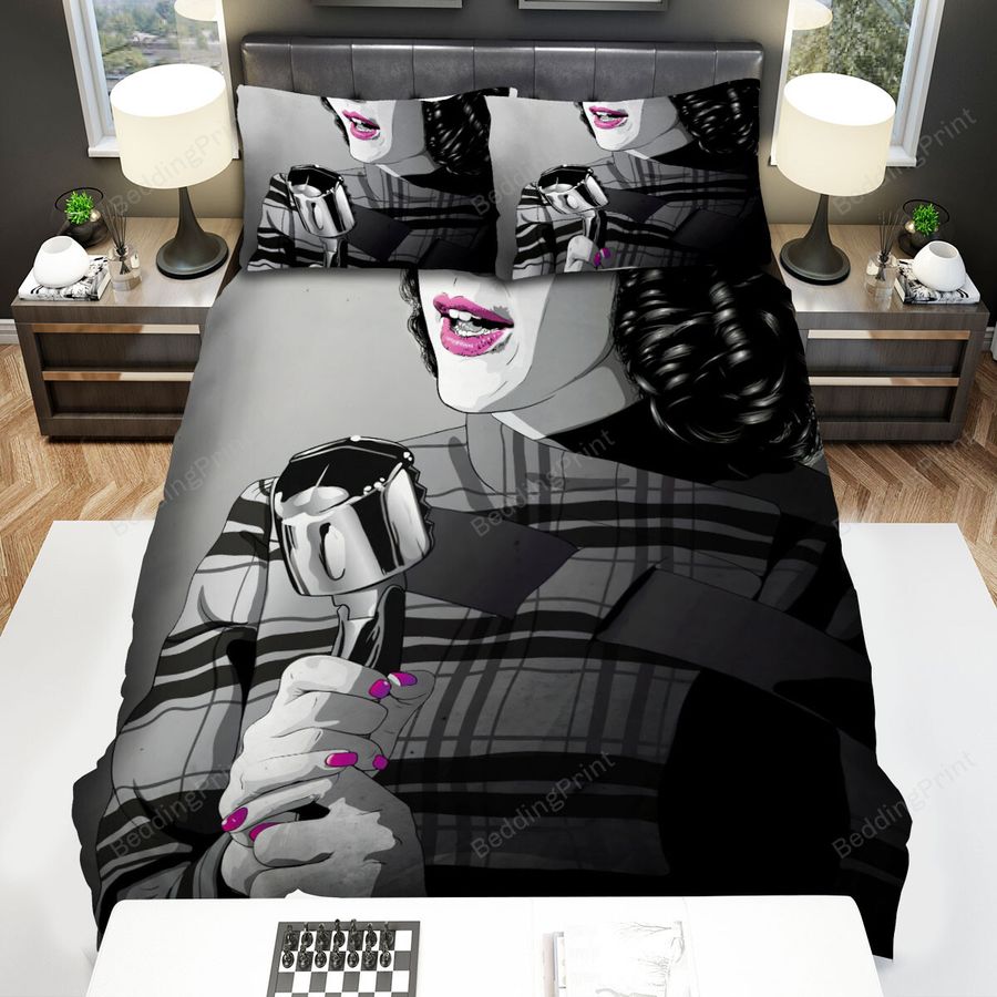 The Marvelous Mrs. Maisel Black And White Art Bed Sheets Spread Comforter Duvet Cover Bedding Sets