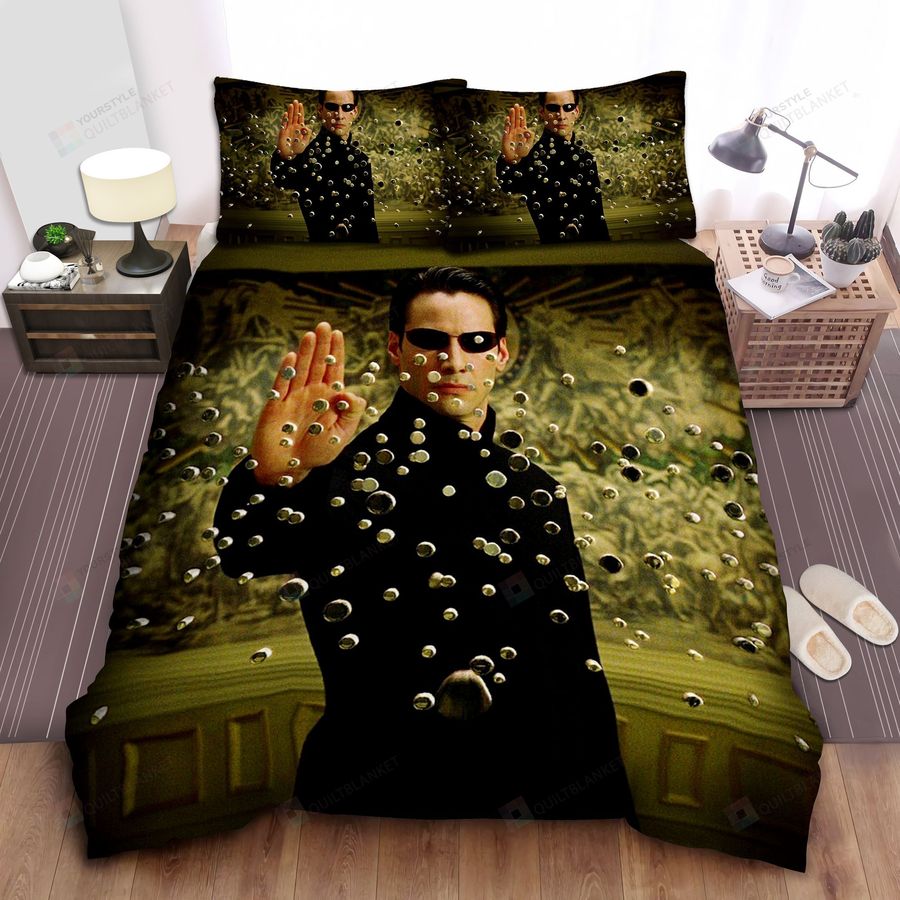 The Matrix Bullets Stopping Bed Sheets Spread Comforter Duvet Cover Bedding Sets