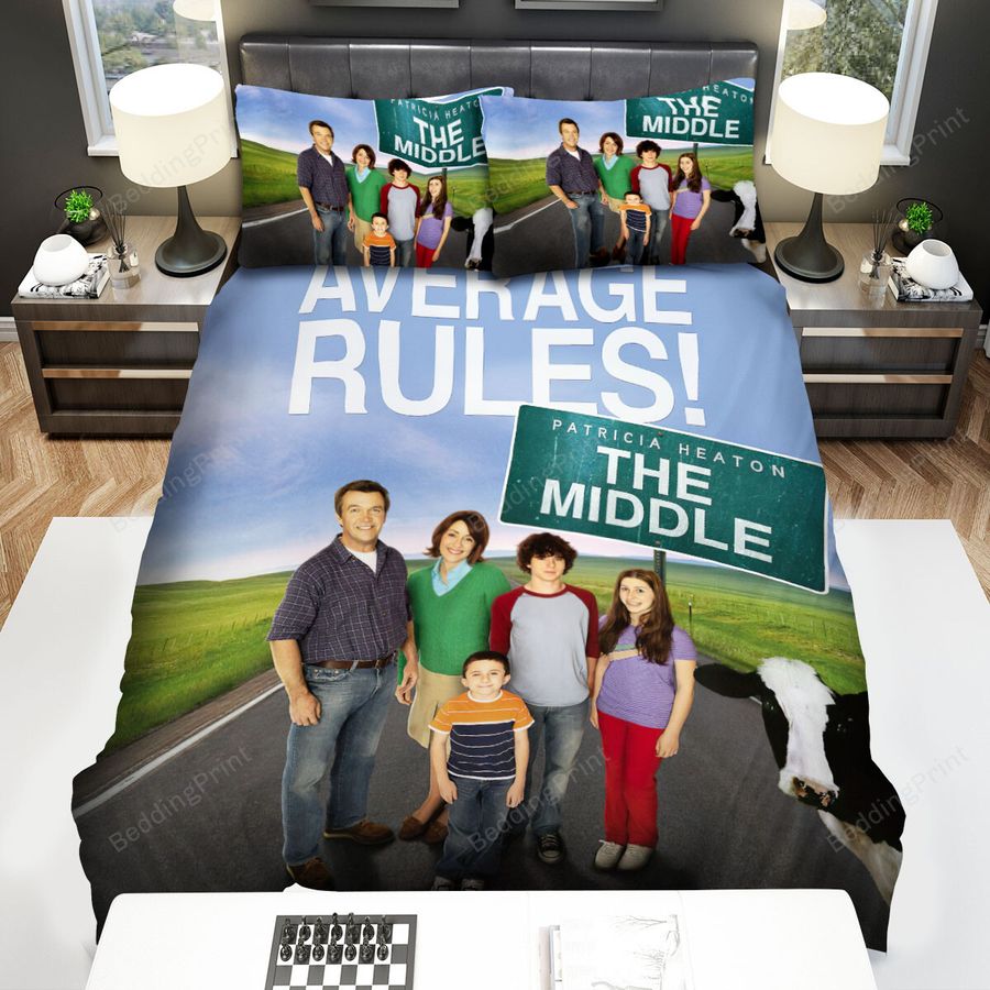 The Middle (2009–2018) Average Rules Movie Poster Bed Sheets Spread Comforter Duvet Cover Bedding Sets