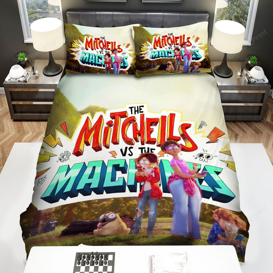 The Mitchells Vs The Machines Forest Background Bed Sheets Spread Comforter Duvet Cover Bedding Sets