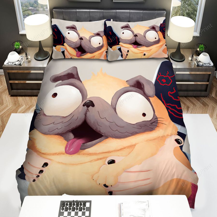 The Mitchells Vs. The Machines Mochi Funny Face Bed Sheets Spread Duvet Cover Bedding Sets
