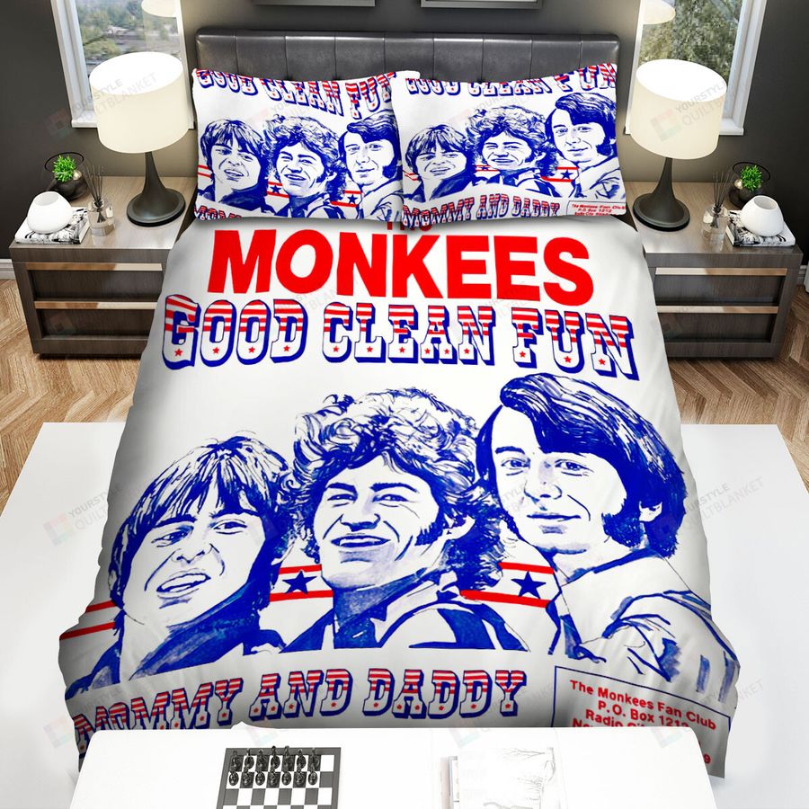 The Monkees Good Clean Fun Bed Sheets Spread Comforter Duvet Cover Bedding Sets