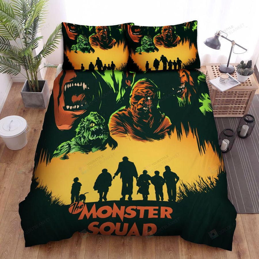 The Monster Squad Monster Arround The Human Movie Poster Bed Sheets Spread Comforter Duvet Cover Bedding Sets