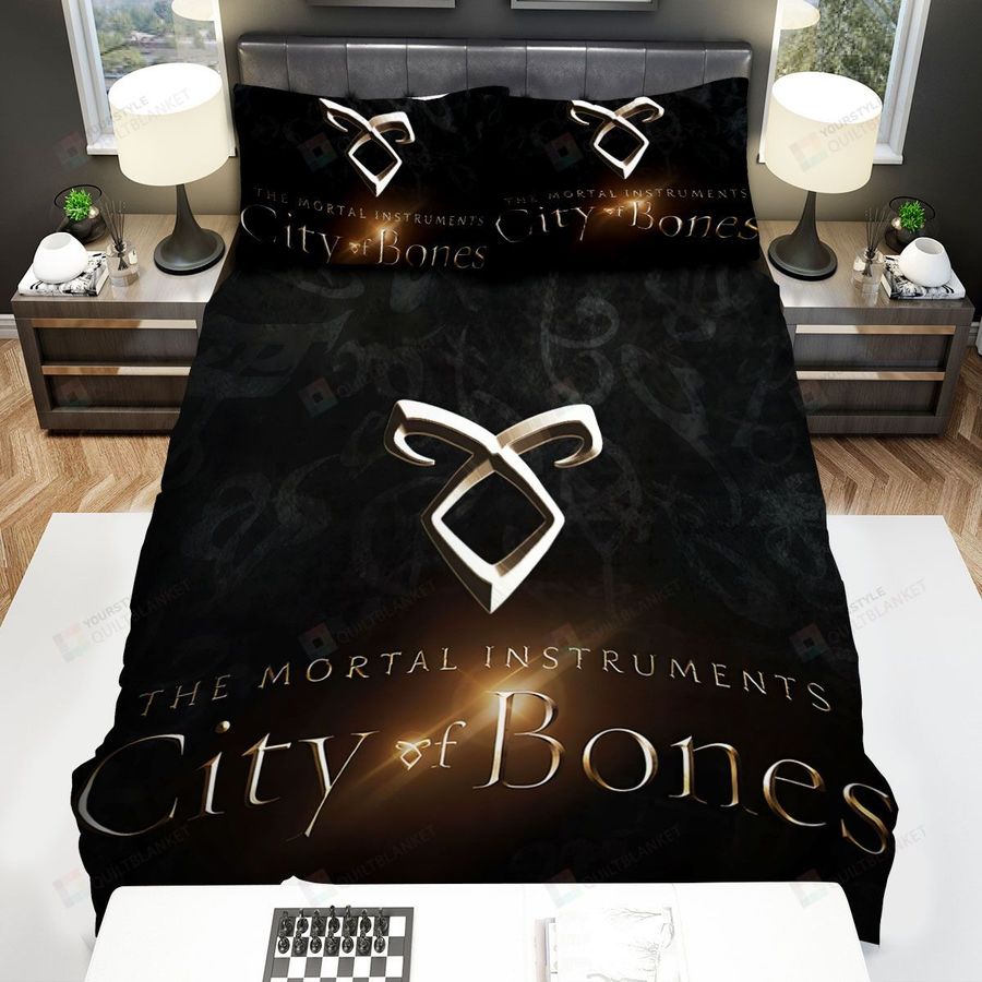 The Mortal Instruments City Of Bones Movie Logo Photo Bed Sheets Spread Comforter Duvet Cover Bedding Sets