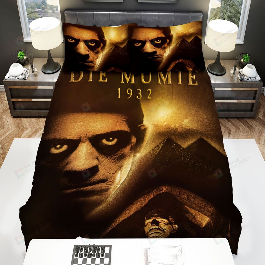 The Mummy (1932) Sand Face Bed Sheets Spread Comforter Duvet Cover Bedding Sets