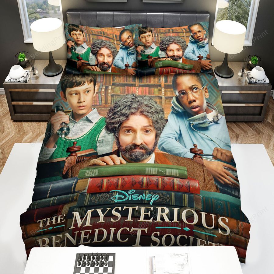 The Mysterious Benedict Society (2021) Mr. Benedict Movie Poster Bed Sheets Spread Comforter Duvet Cover Bedding Sets