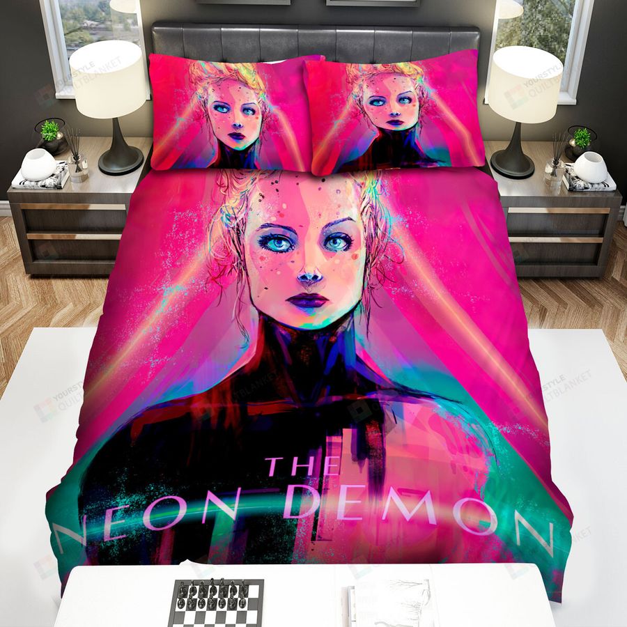 The Neon Demon Colorful Face Bed Sheets Spread Comforter Duvet Cover Bedding Sets