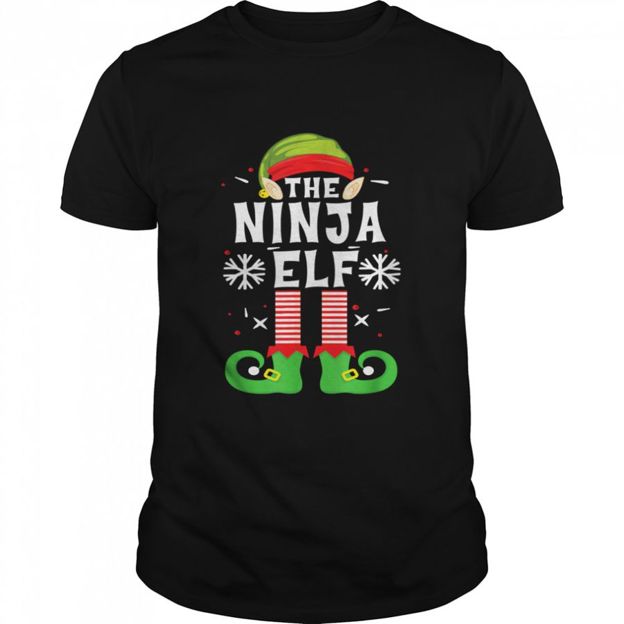 The Ninja Elf Christmas Family matching pajamas Elf Group T-Shirt
