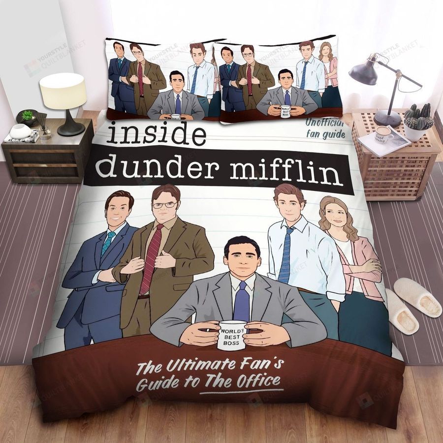 The Office , Inside Dunder Mifflin Bed Sheets Spread Comforter Duvet Cover Bedding Sets