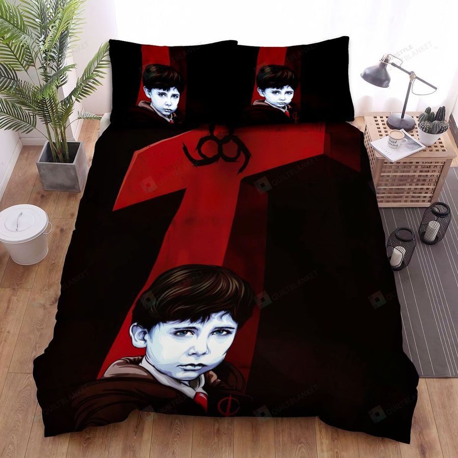 The Omen Art Of The Boy Main Actor Movie Art Picture Bed Sheets Spread Comforter Duvet Cover Bedding Sets