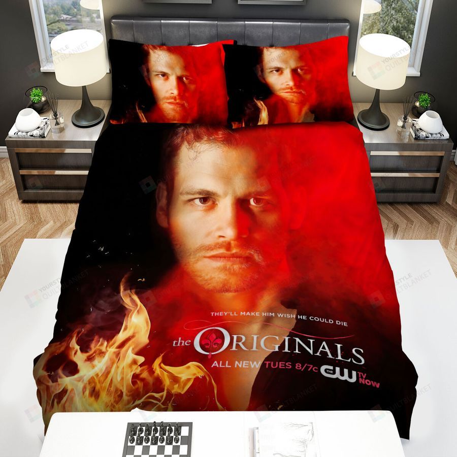 The Originals (2013–2018) They'll Make Him Wish He Could Die Movie Poster Bed Sheets Spread Comforter Duvet Cover Bedding