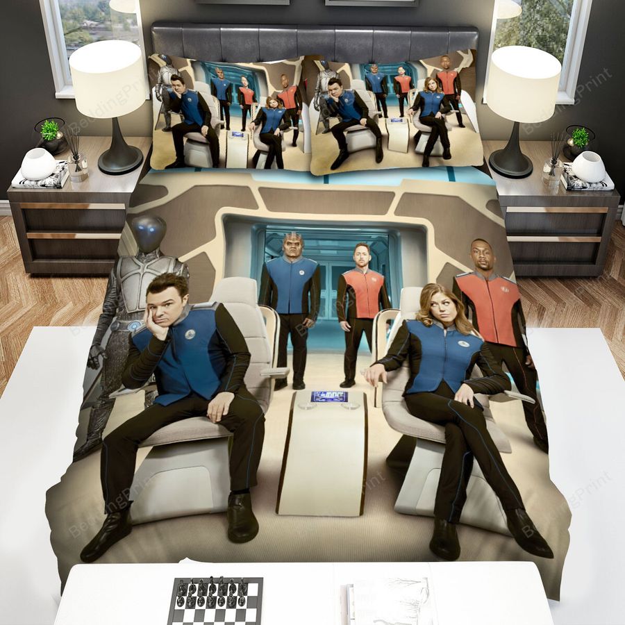 The Orville (2017) Movie Main Characters Sitting Bed Sheets Spread Comforter Duvet Cover Bedding Sets