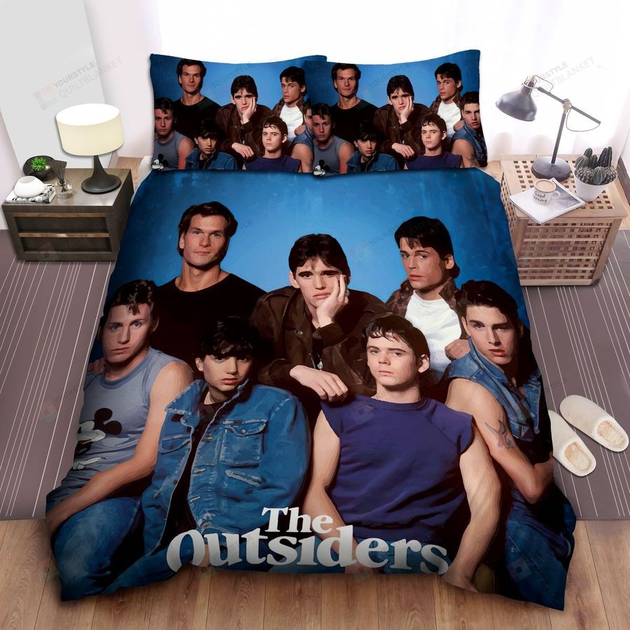 The Outsiders Casts Illustration Bed Sheets Spread Comforter Duvet Cover Bedding Sets