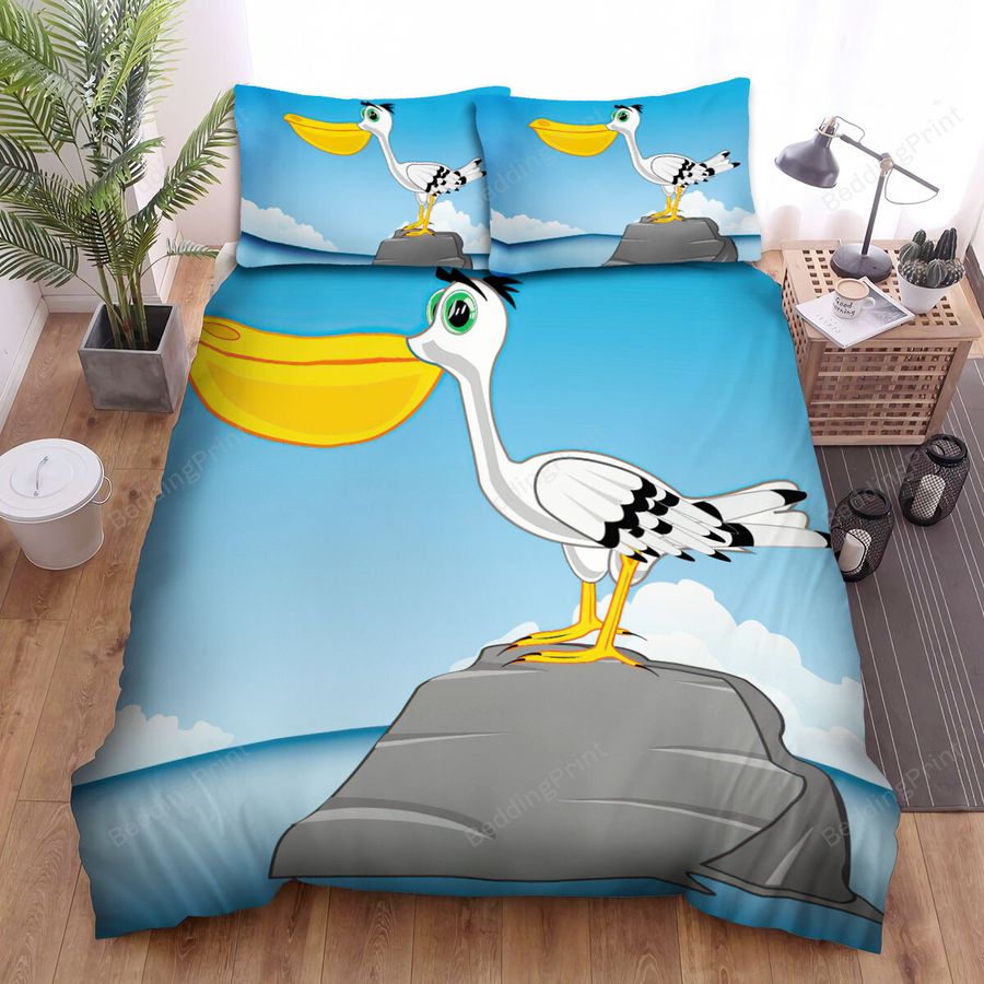The Pelican On The Rock Bed Sheets Spread Duvet Cover Bedding Sets