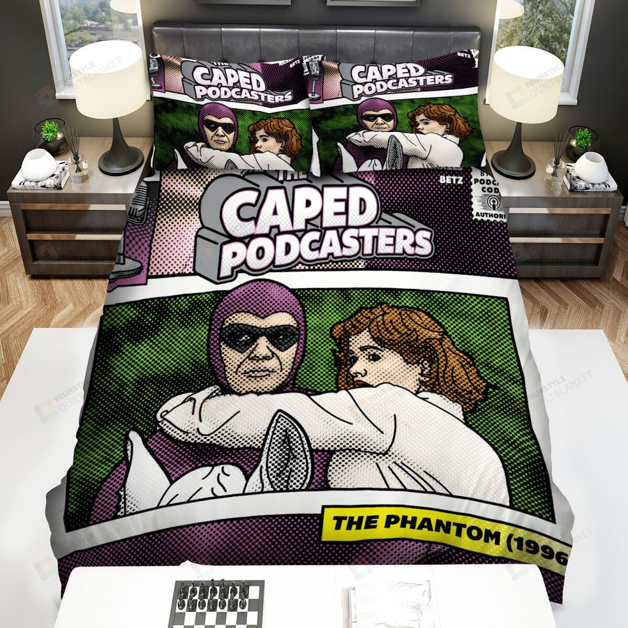 The Phantom (1996) Movie The Caped Podcasters Bed Sheets Spread Comforter Duvet Cover Bedding Sets