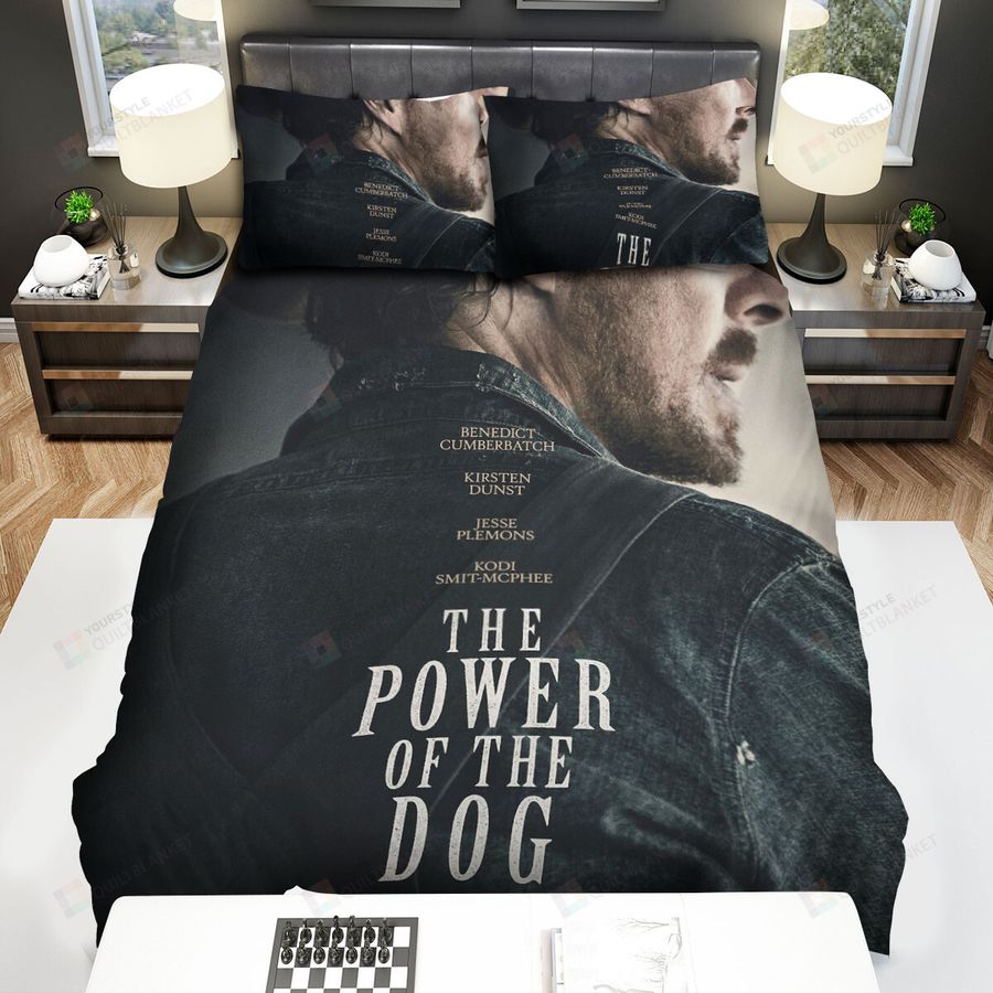 The Power Of The Dog (2021) Back Shadow Movie Poster Bed Sheets Spread Comforter Duvet Cover Bedding Sets