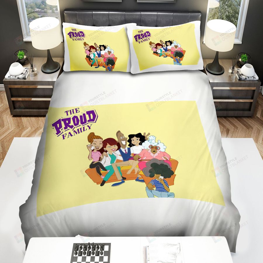 The Proud Family Family Posing Bed Sheets Spread Duvet Cover Bedding Sets