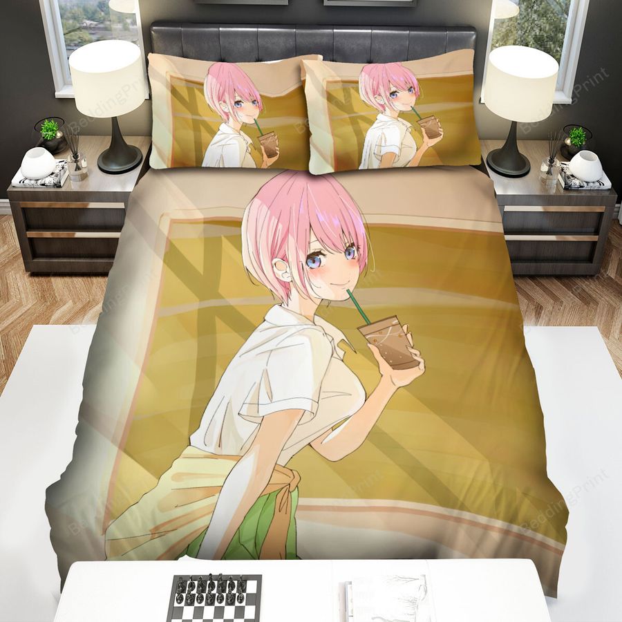 The Quintessential Quintuplets Ichika Nanako In Classroom Artwork Bed Sheets Spread Duvet Cover Bedding Sets