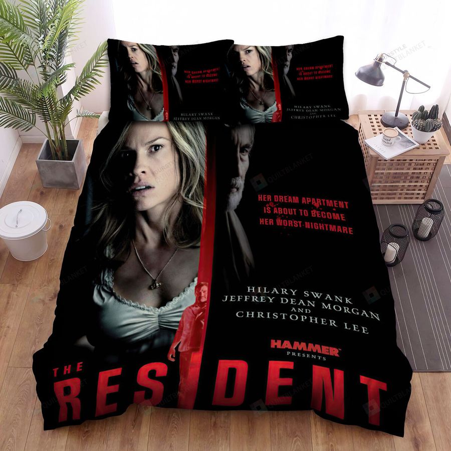 The Resident Her Dream Apartment Is About To Become Her Worst Nightmare Movie Poster Ver 2 Bed Sheets Spread Comforter Duvet Cover Bedding Sets