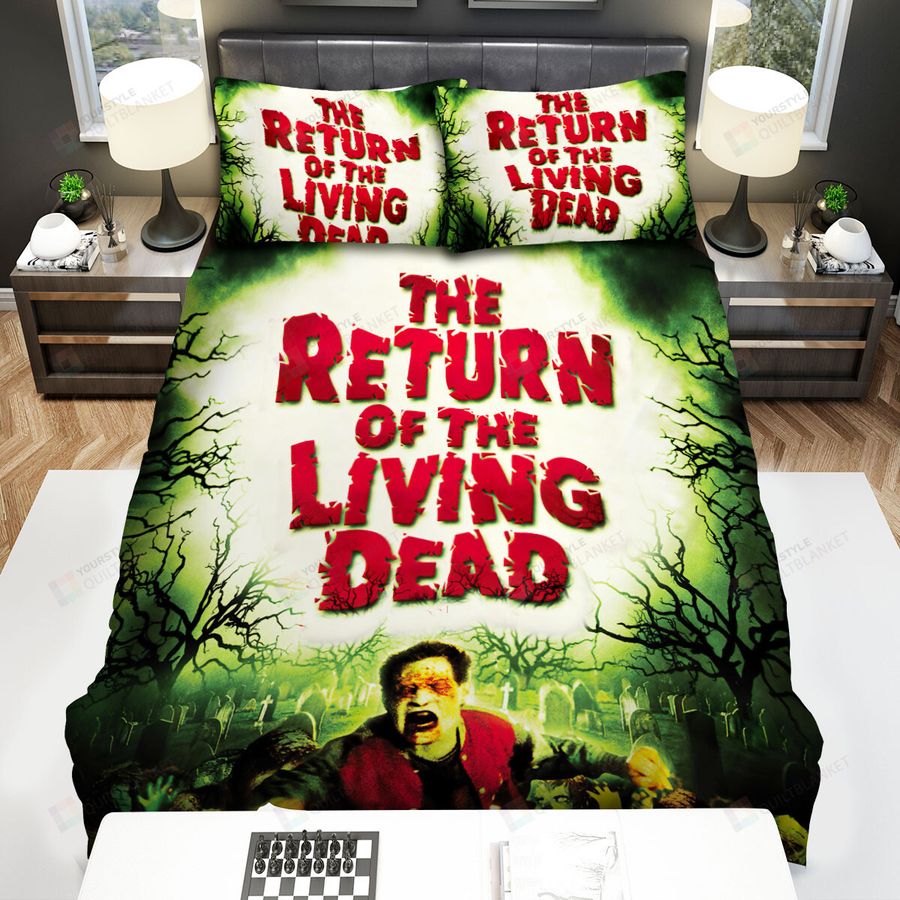 The Return Of The Living Dead Movie Poster Ii Photo Bed Sheets Spread Comforter Duvet Cover Bedding Sets