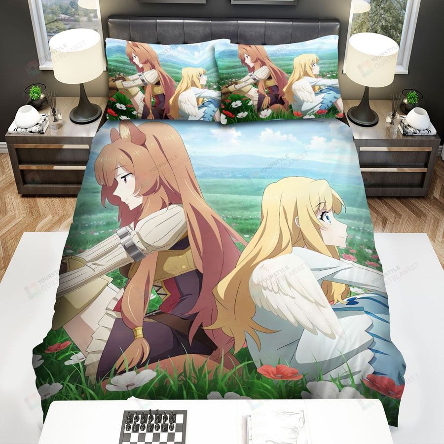 The Rising Of The Shield Hero, 2 Girls In Grass Land Art Sheets Spread Duvet Cover Bedding Sets
