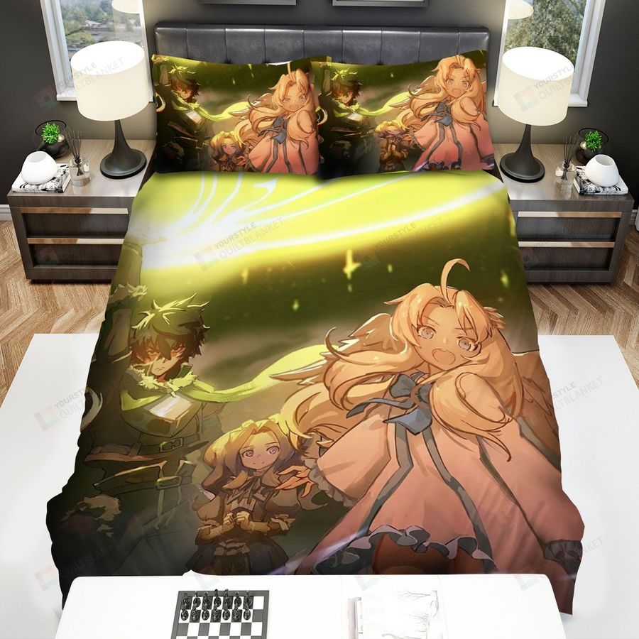 The Rising Of The Shield Hero, Fighting Beside You Bed Sheets Spread Duvet Cover Bedding Sets
