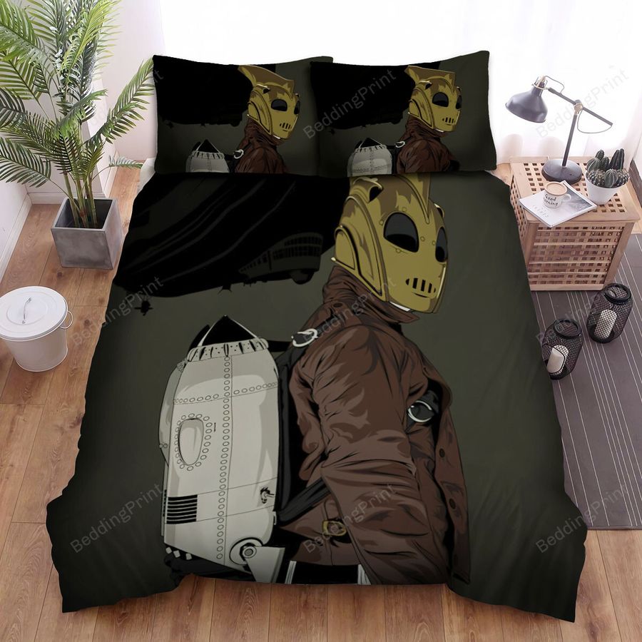 The Rocketeer (1991) Movie Iron Mask Art Bed Sheets Spread Comforter Duvet Cover Bedding Sets