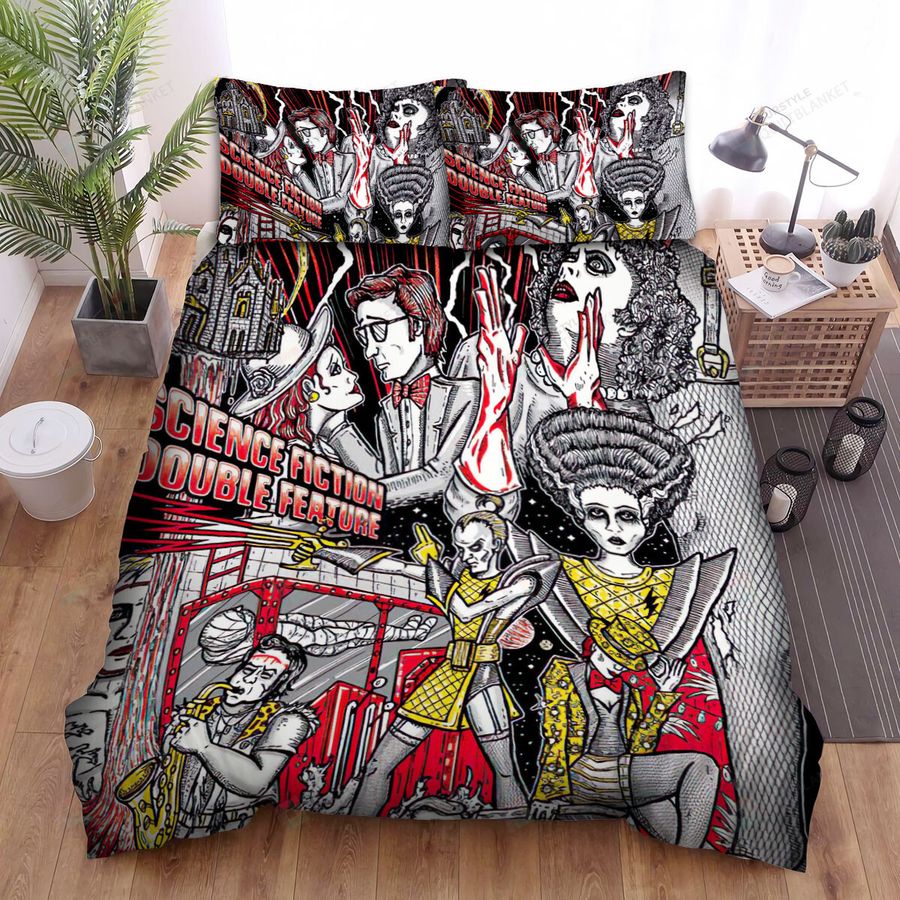 The Rocky Horror Picture Show (1975) Dr. X Will Build A Creature Movie Poster Bed Sheets Spread Comforter Duvet Cover Bedding Sets
