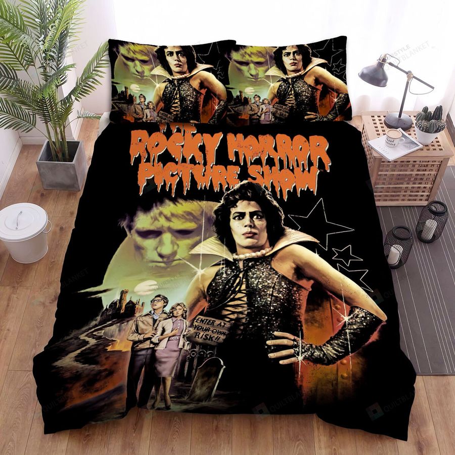 The Rocky Horror Picture Show (1975) Give Yourself Over To Absolute Pleasure Movie Poster Bed Sheets Spread Comforter Duvet Cover Bedding Sets