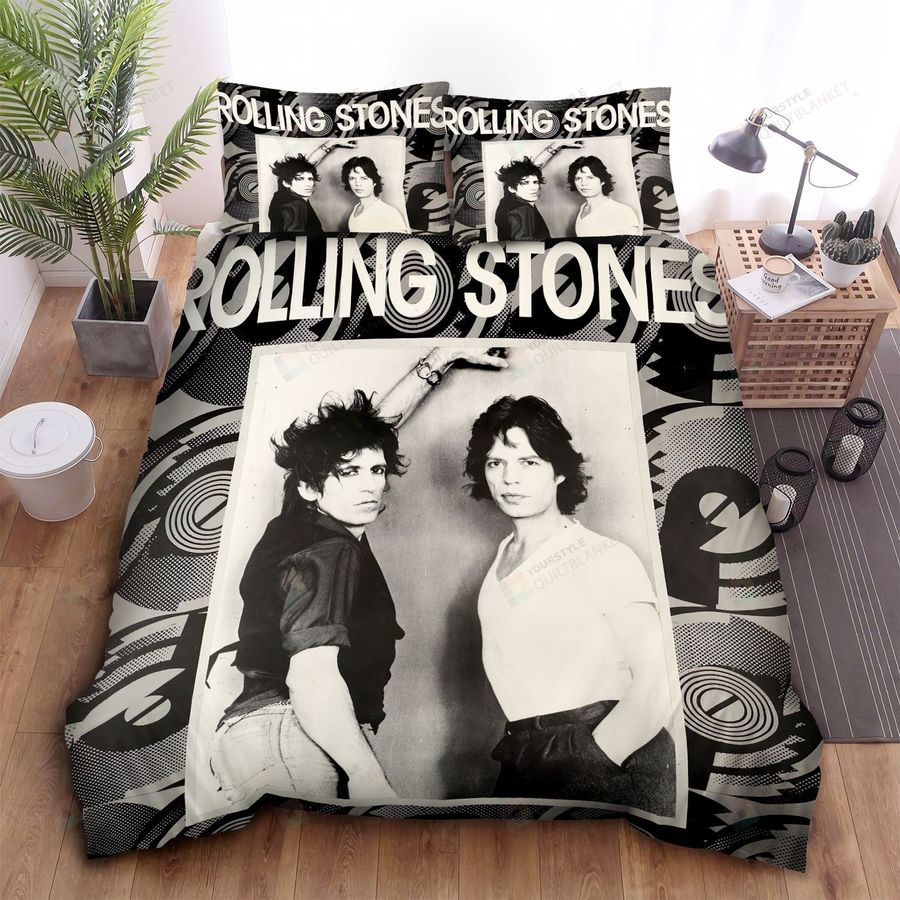 The Rolling Stones Members Vintage Poster Bed Sheets Spread Comforter Duvet Cover Bedding Sets