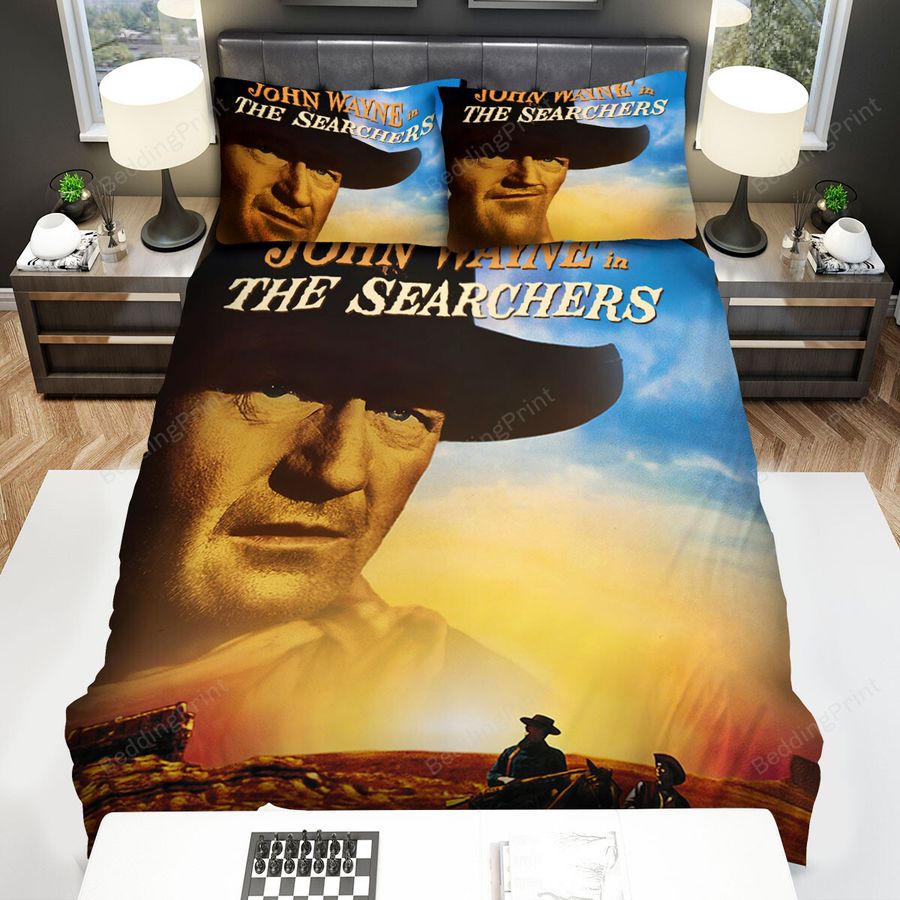 The Searchers (1956) Movie Poster Bed Sheets Spread Comforter Duvet Cover Bedding Sets