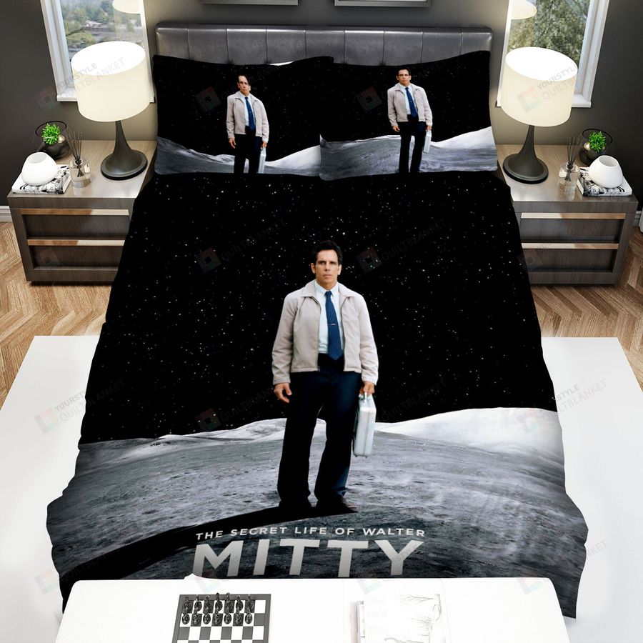 The Secret Life Of Walter Mitty (2013) Movie Poster 4 Bed Sheets Spread Comforter Duvet Cover Bedding Sets