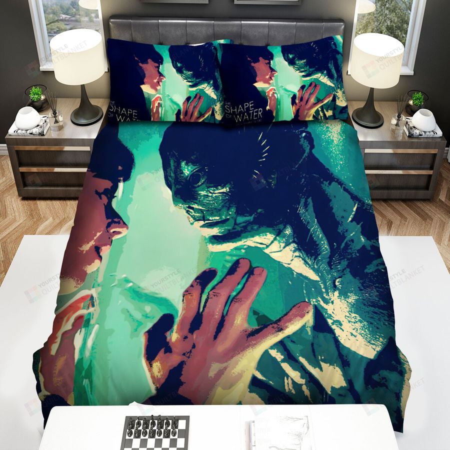 The Shape Of Water (2017) Movie Art 2 Bed Sheets Spread Comforter Duvet Cover Bedding Sets
