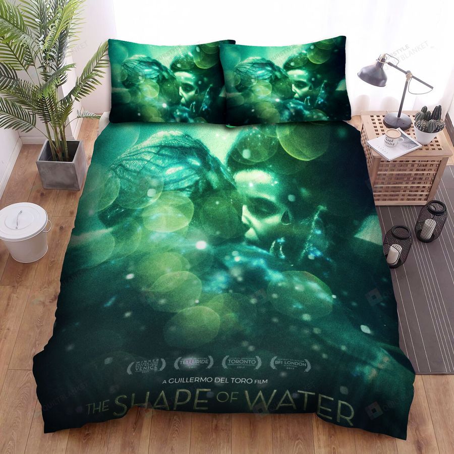 The Shape Of Water (2017) Movie Poster 2 Bed Sheets Spread Comforter Duvet Cover Bedding Sets