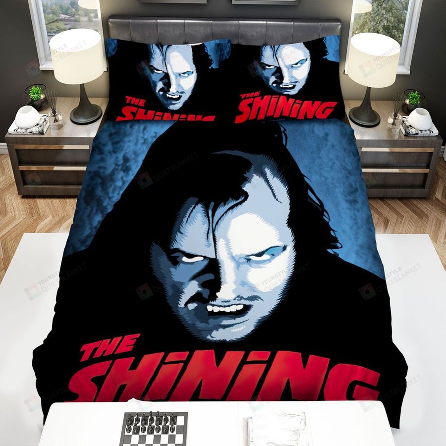 The Shining The Men With White Eyes Art Poster Bed Sheets Spread Comforter Duvet Cover Bedding Sets