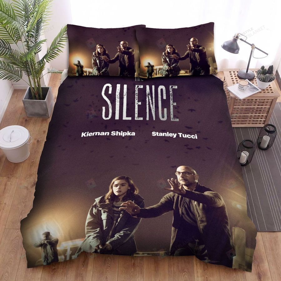 The Silence (Ii) (2019) Calm Down Movie Poster Bed Sheets Spread Comforter Duvet Cover Bedding Sets